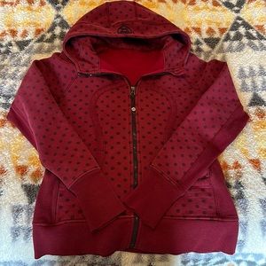 Lululemon red polka dot sweater